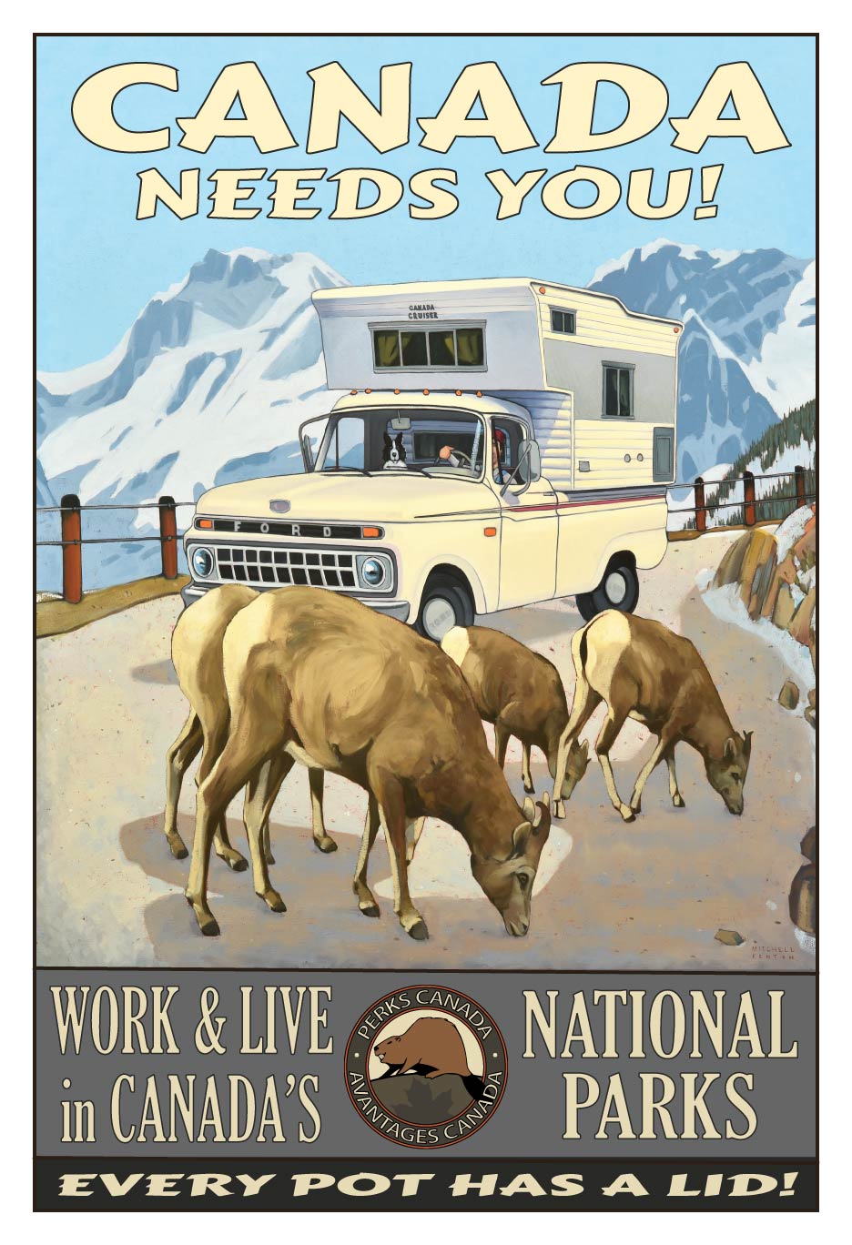 Working Vacation - Canada Needs You! - Poster