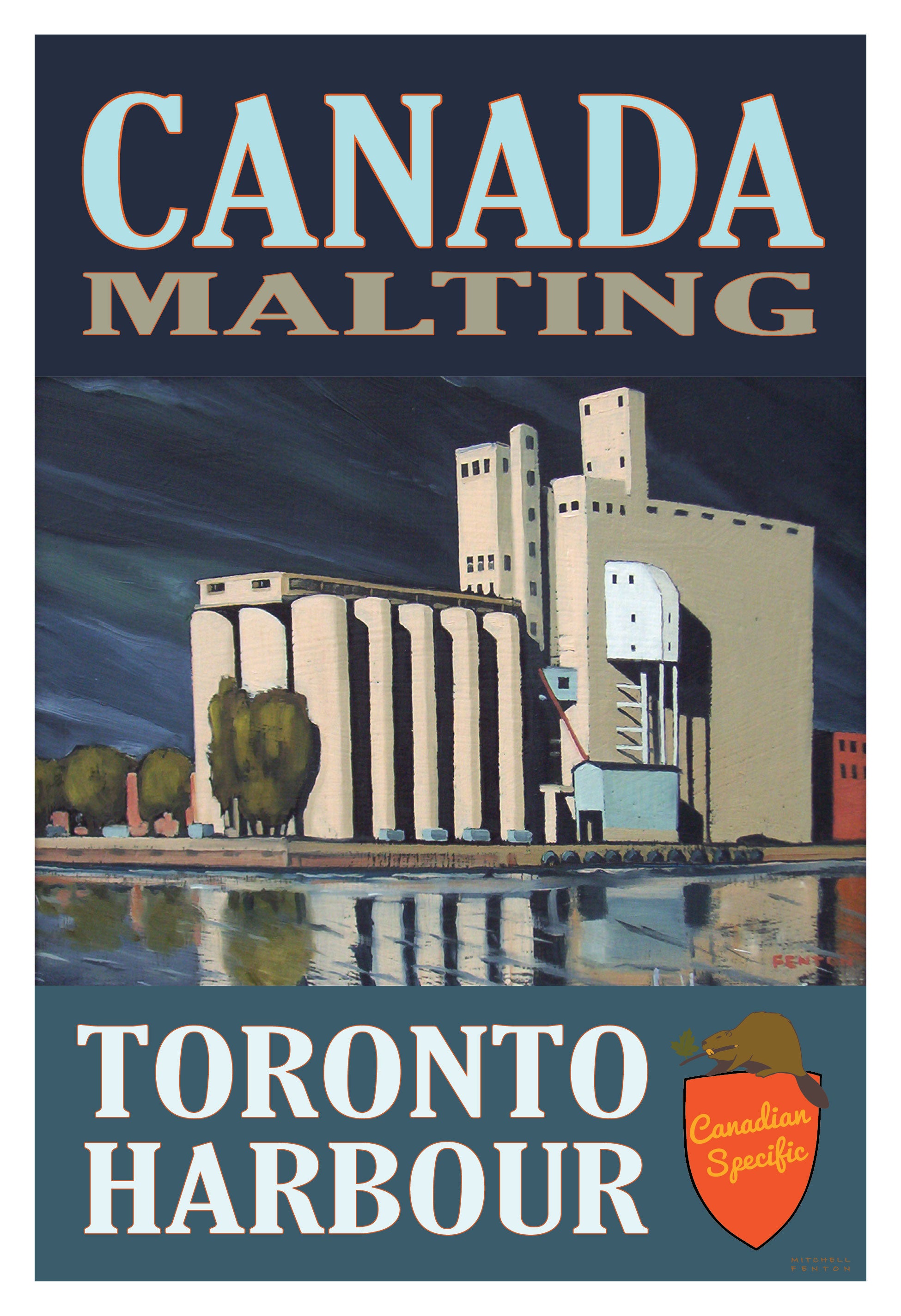 Canada Malting - Toronto Harbour Poster