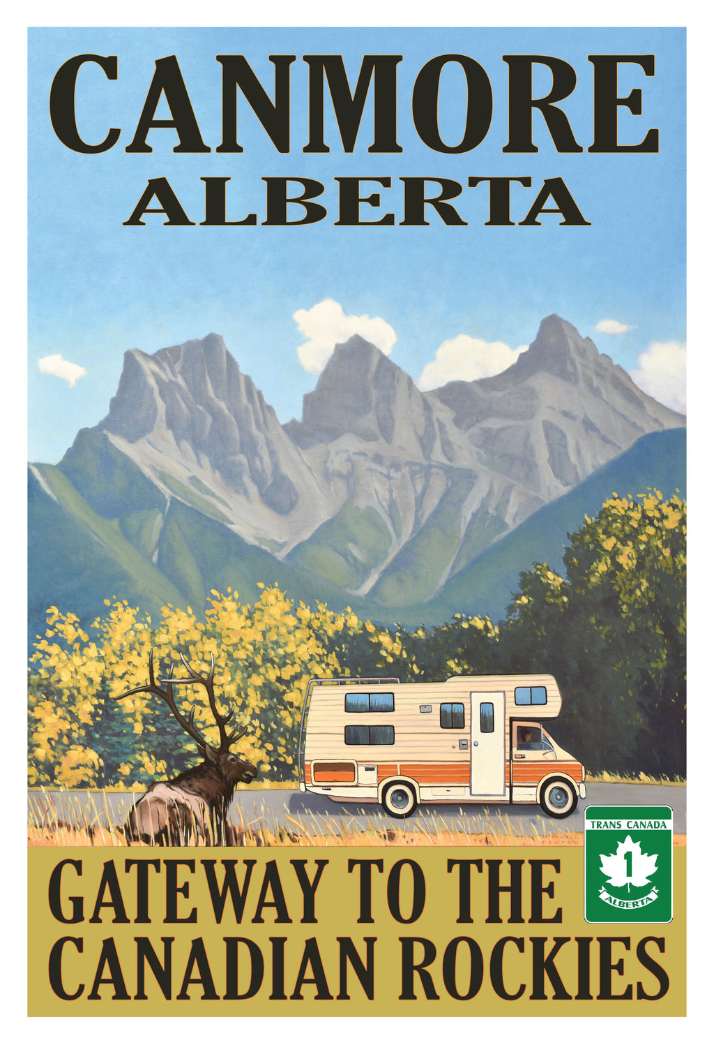 Canmore - Gateway to the Canadian Rockies Poster