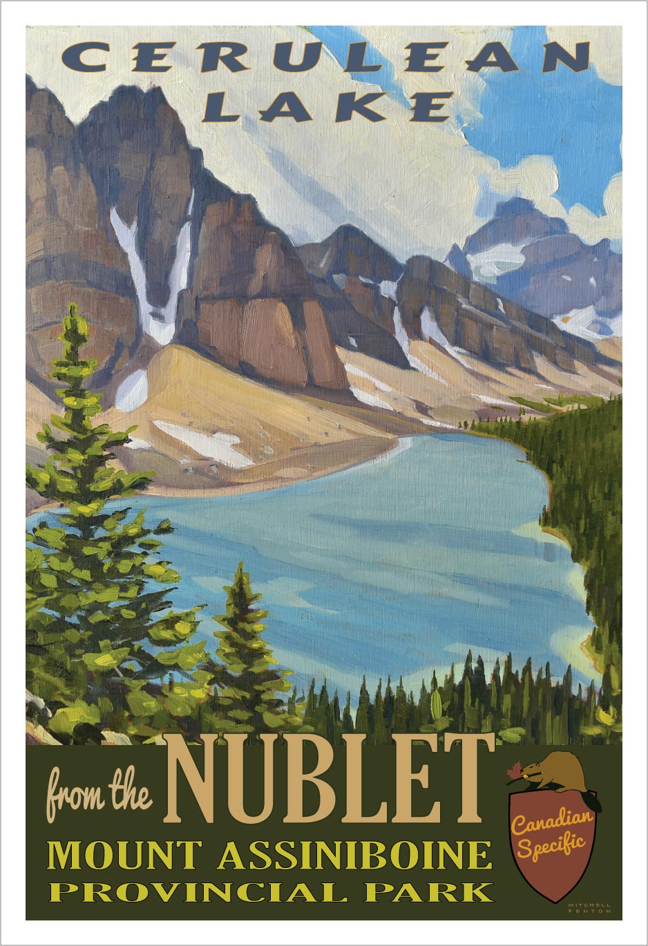 Cerulean Lake - Mount Assiniboine Provincial Park Poster