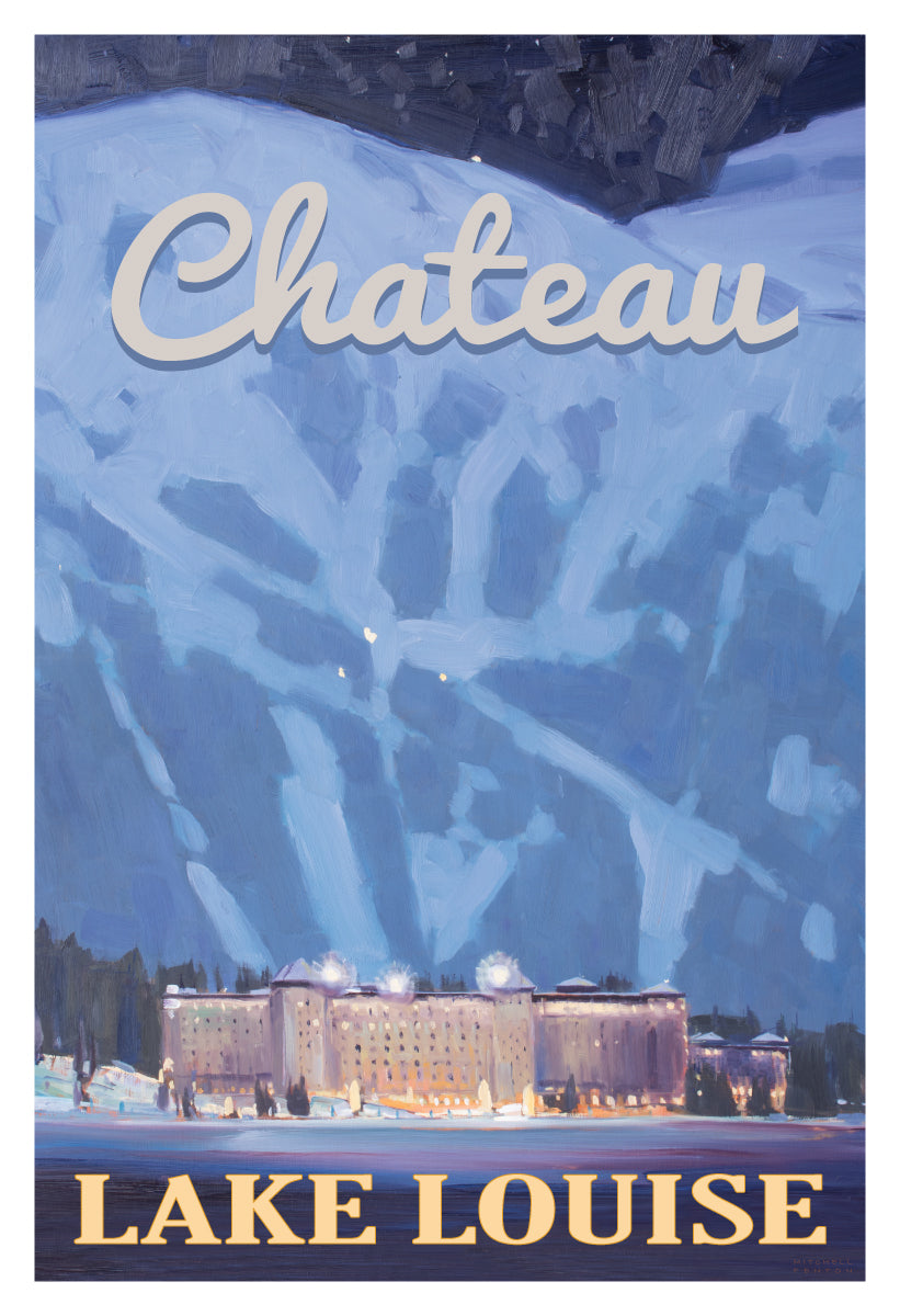 Chateau Lake Louise - Night Poster