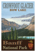 Crowfoot Glacier - Bow Lake Poster