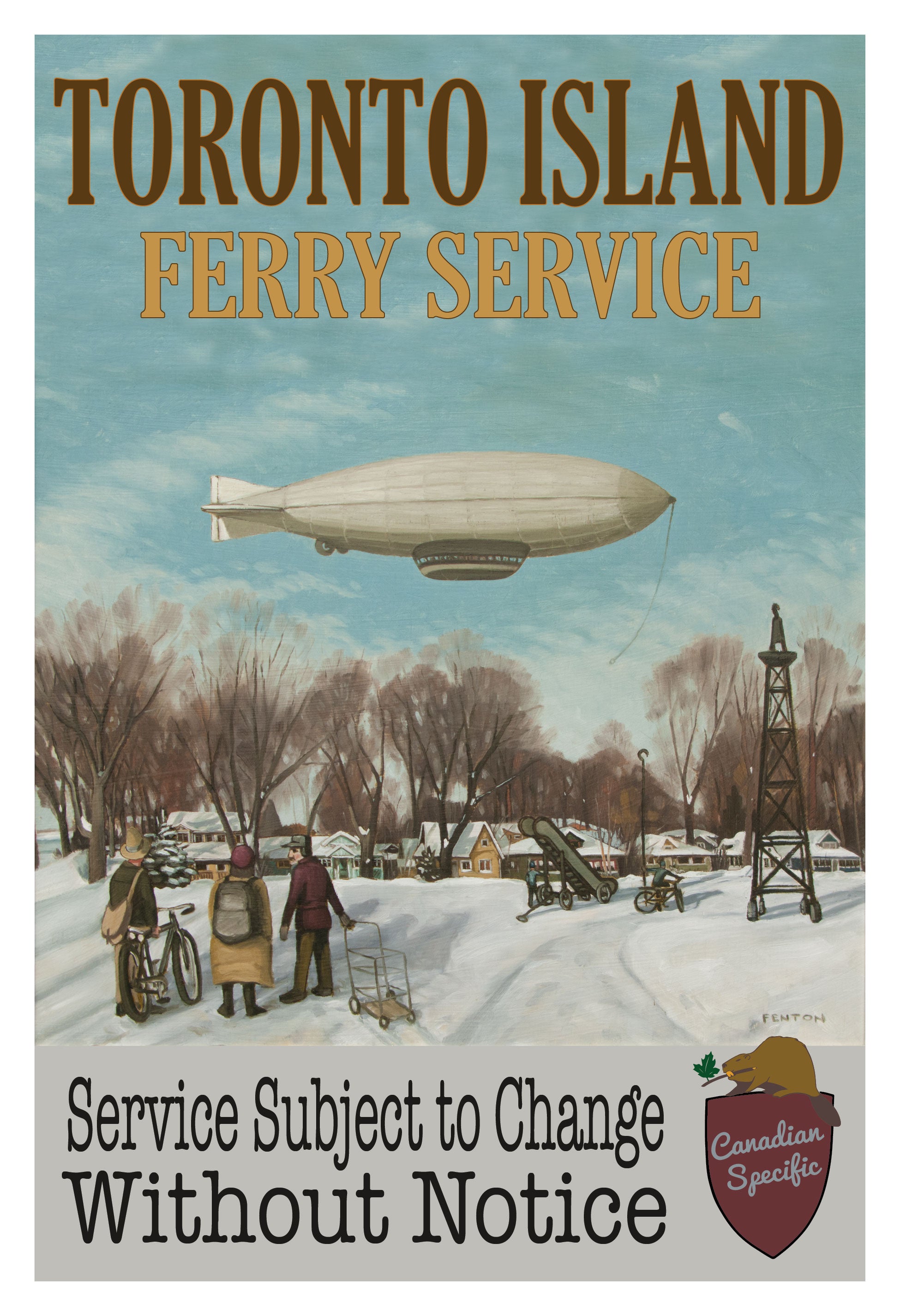 Ferry Service Toronto Island Poster