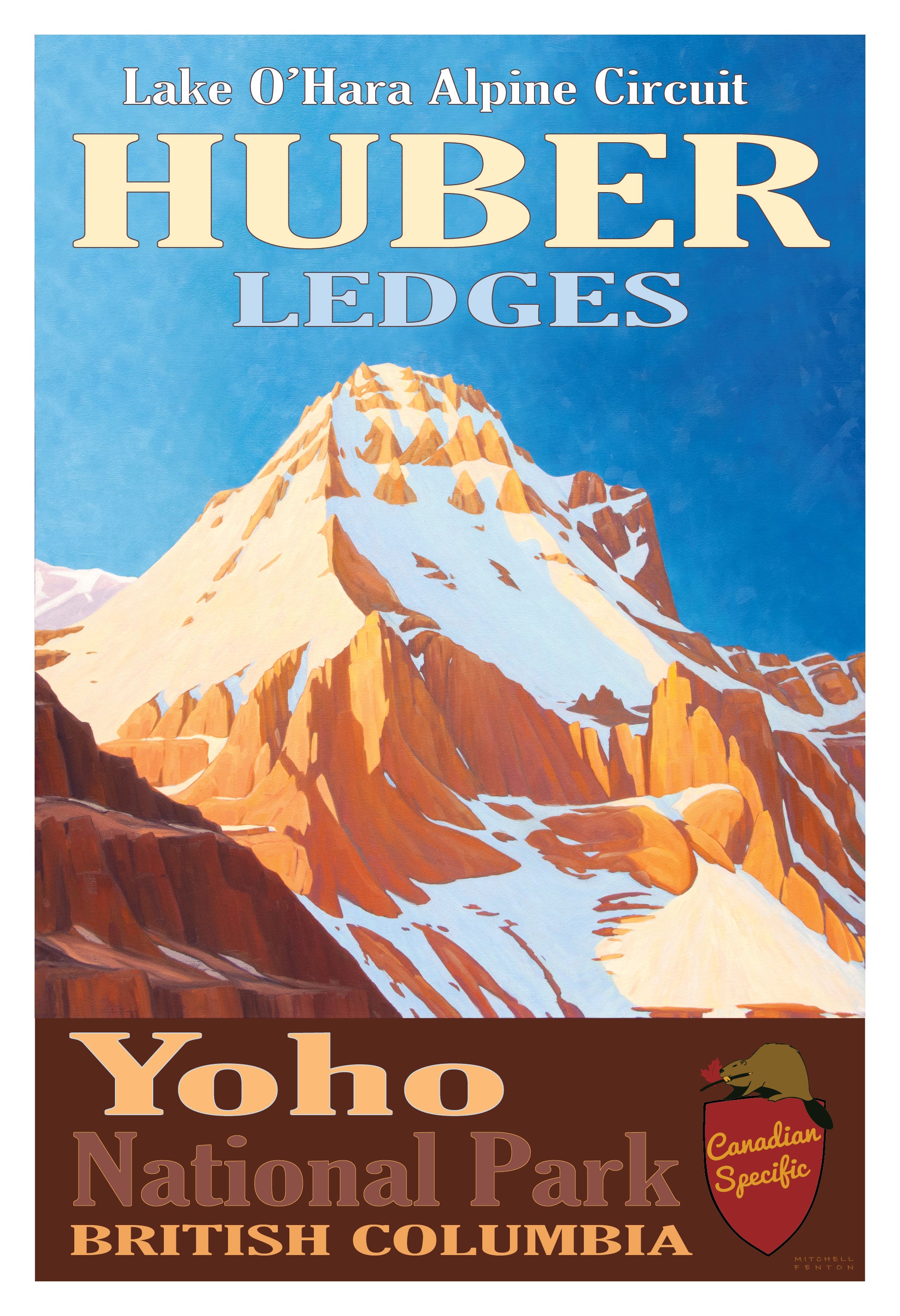 Huber Ledges Lake O'Hara Alpine Circuit Poster