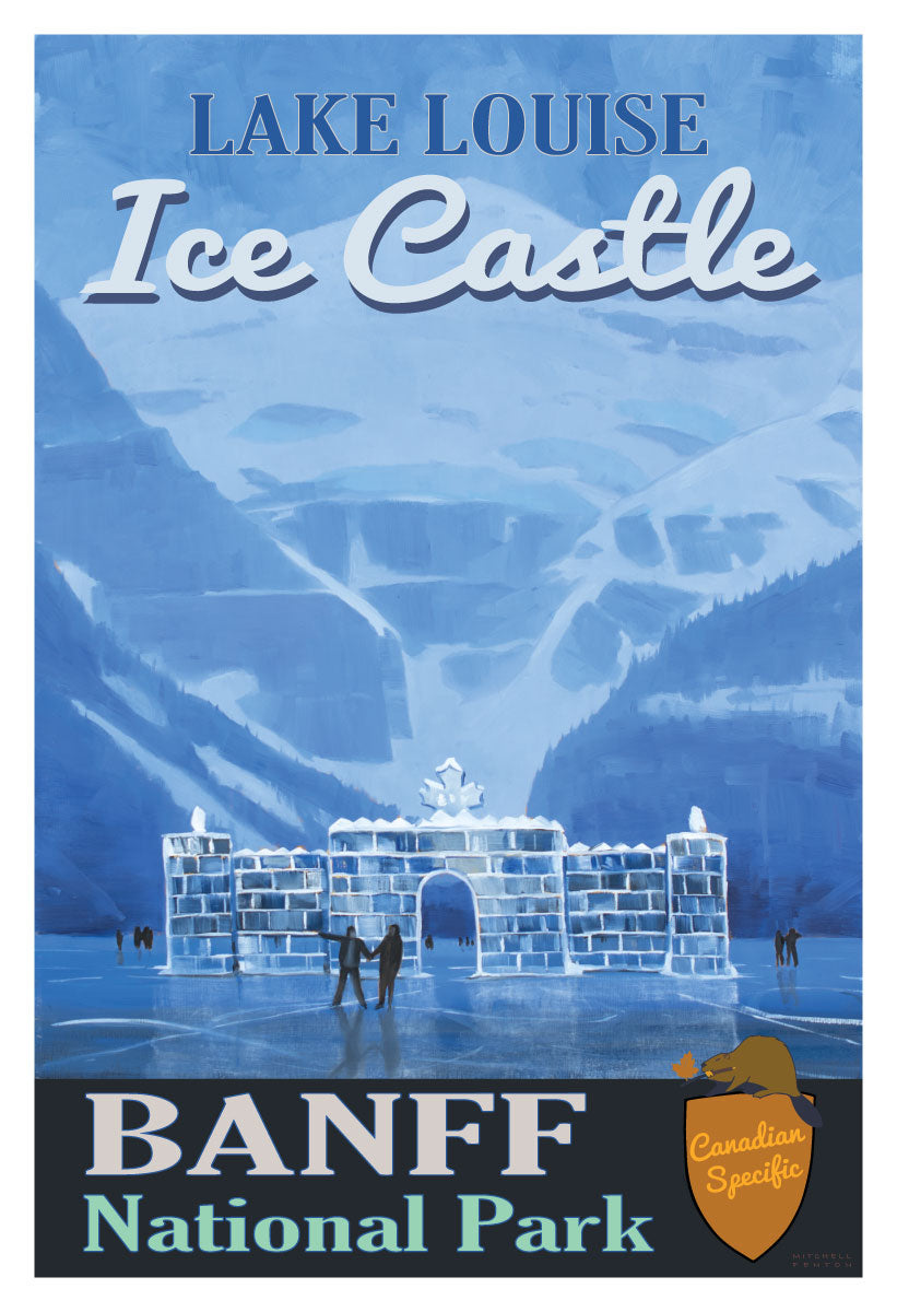 Ice Castle - Lake Louise Poster
