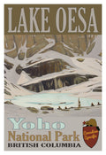 Lake Oesa Winter - Yoho National Park Poster