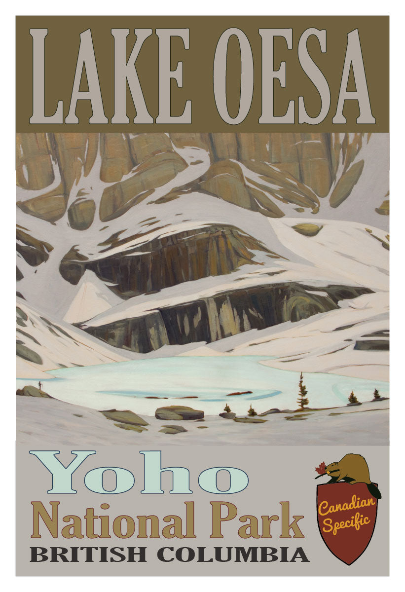 Lake Oesa Winter - Yoho National Park Poster