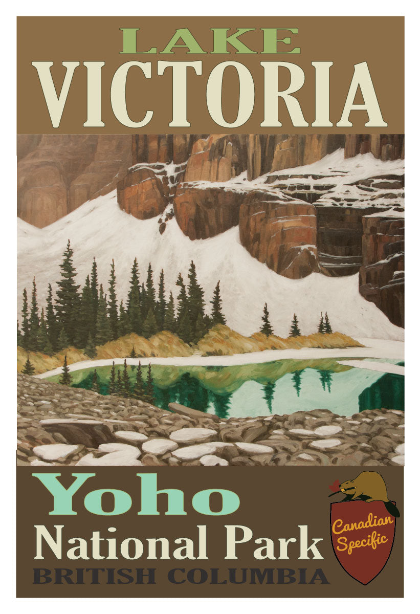 Lake Victoria - Yoho National Park Poster