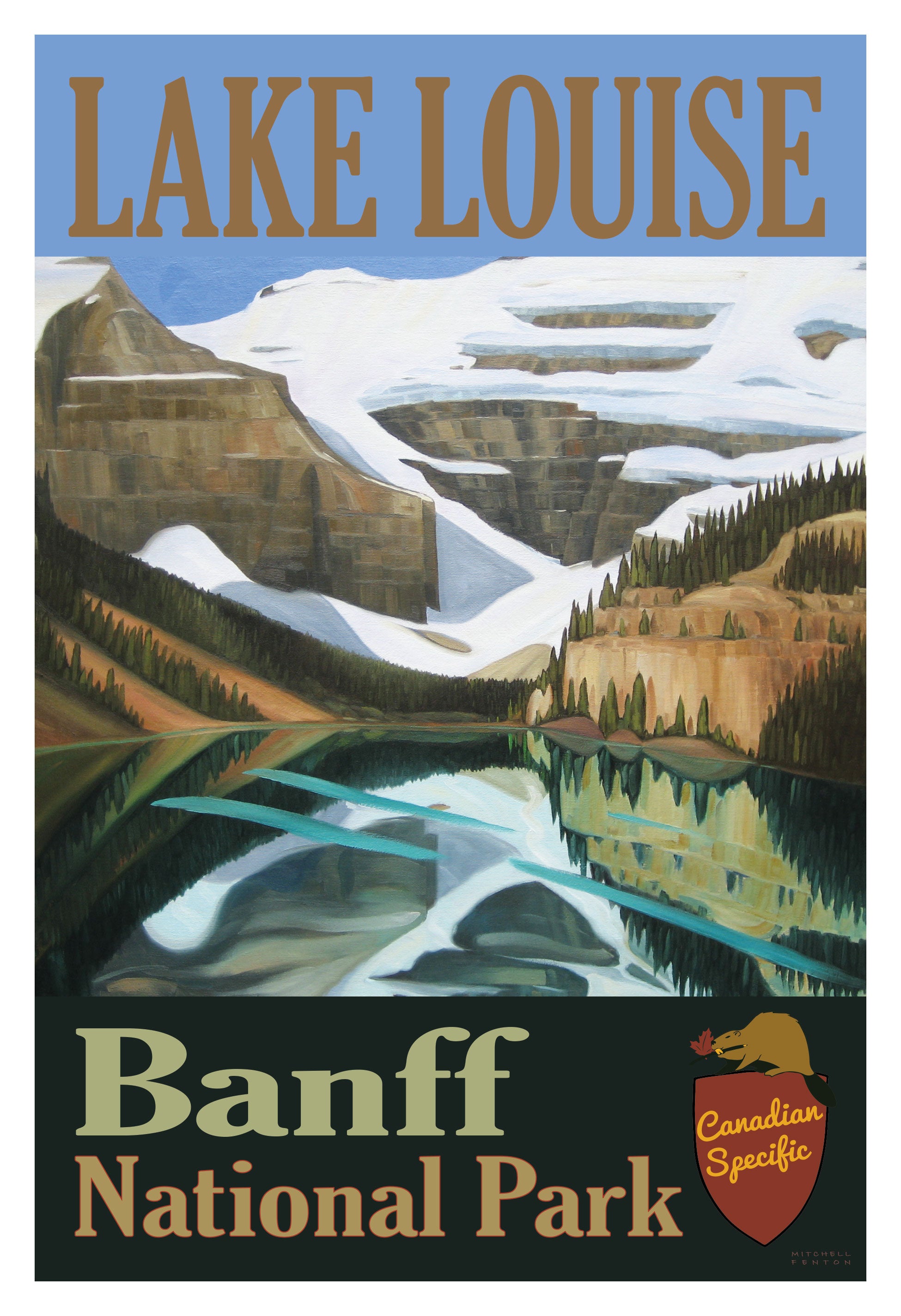 Lake Louise Glacier Poster