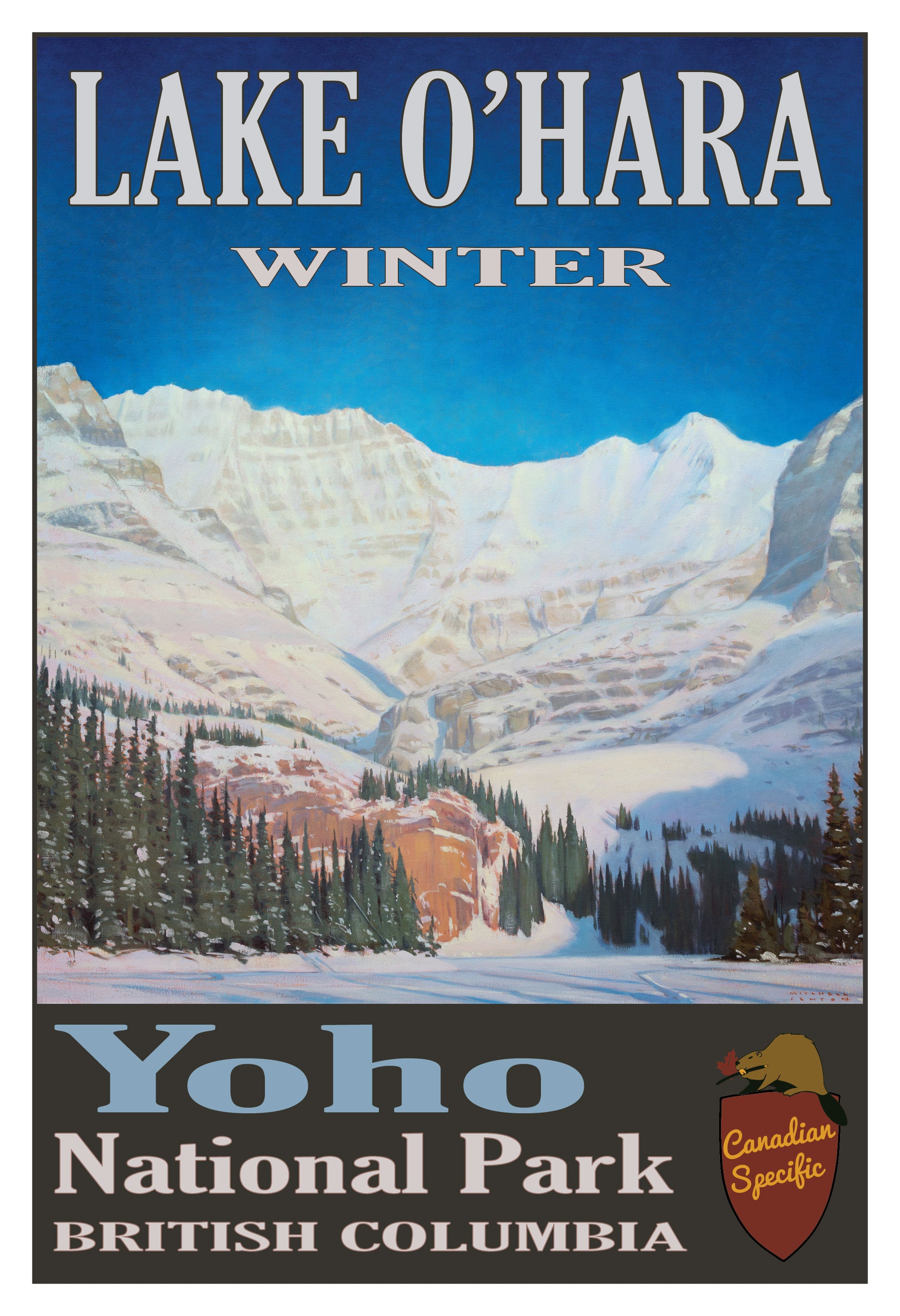 Lake O'Hara Winter - Yoho National Park Poster