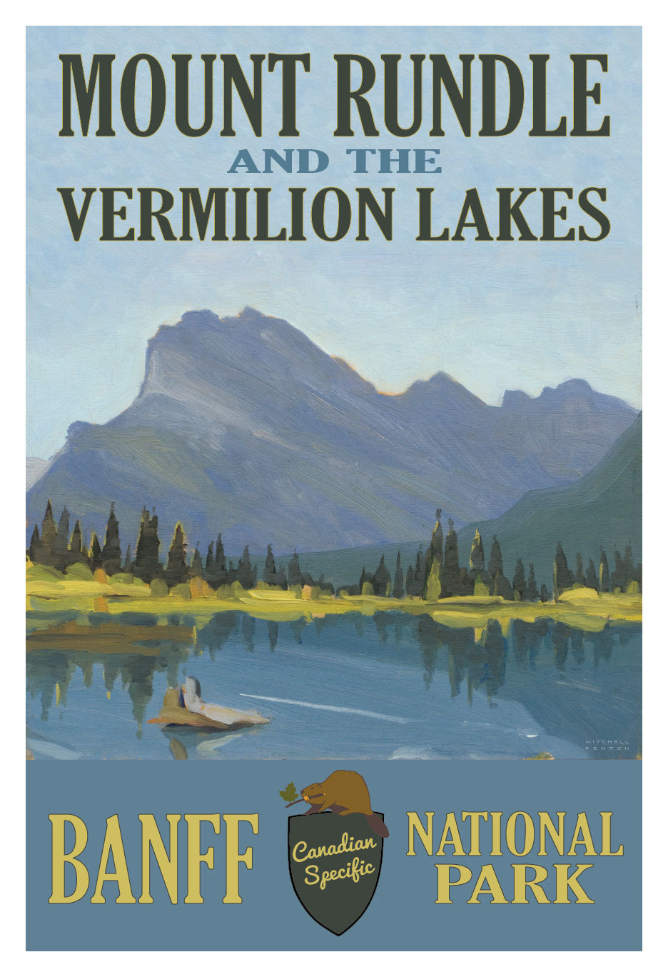 Mount Rundle and the Vermilion Lakes Poster