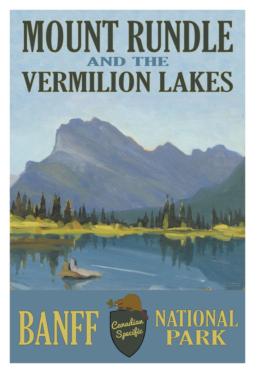 Mount Rundle and the Vermilion Lakes - 13 x 19 Poster – FENTON GALLERY