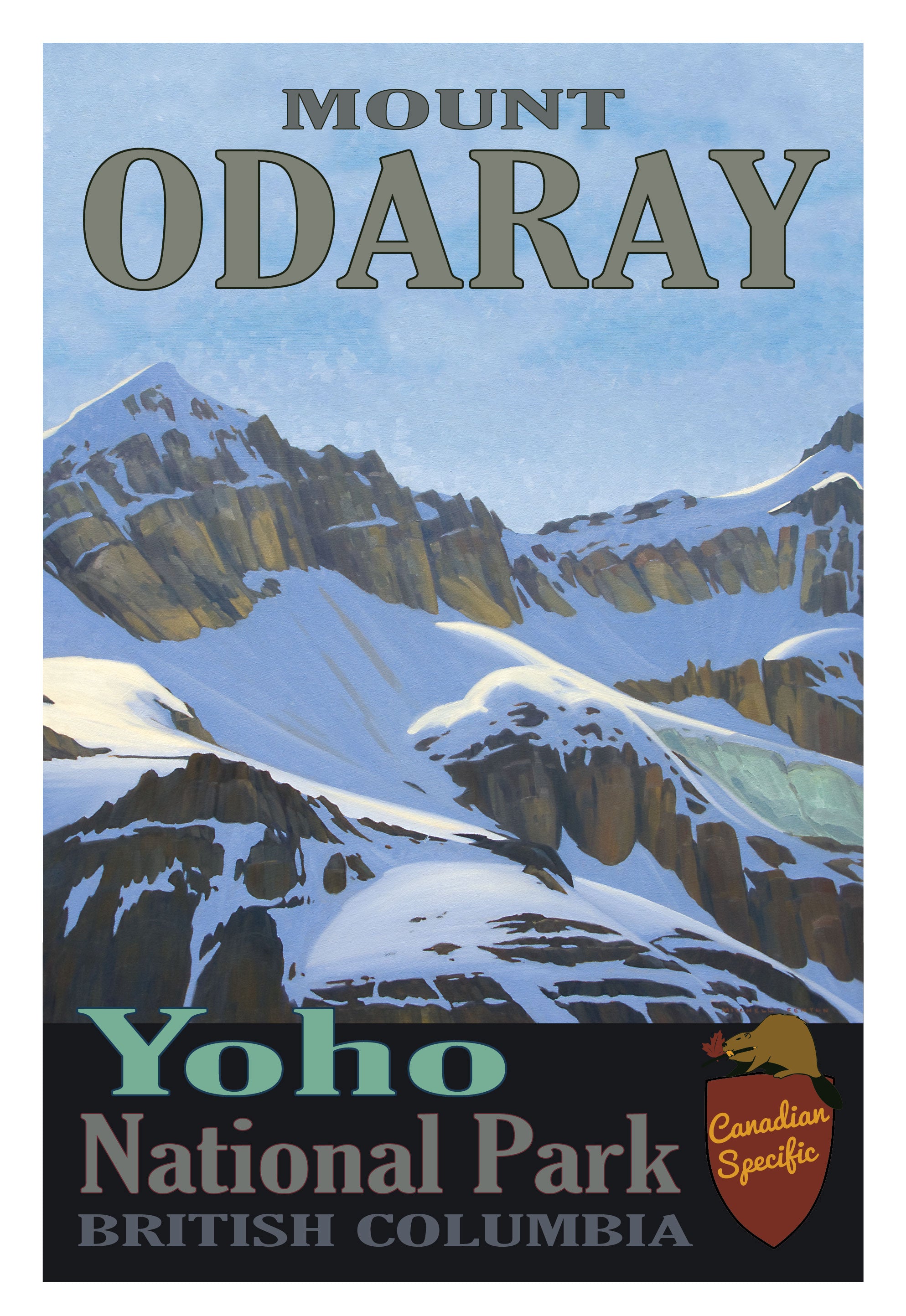 Mount Odaray - Yoho National Park Poster