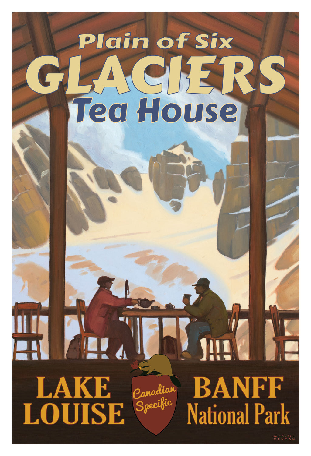 Plain of six glaciers Tea house Poster