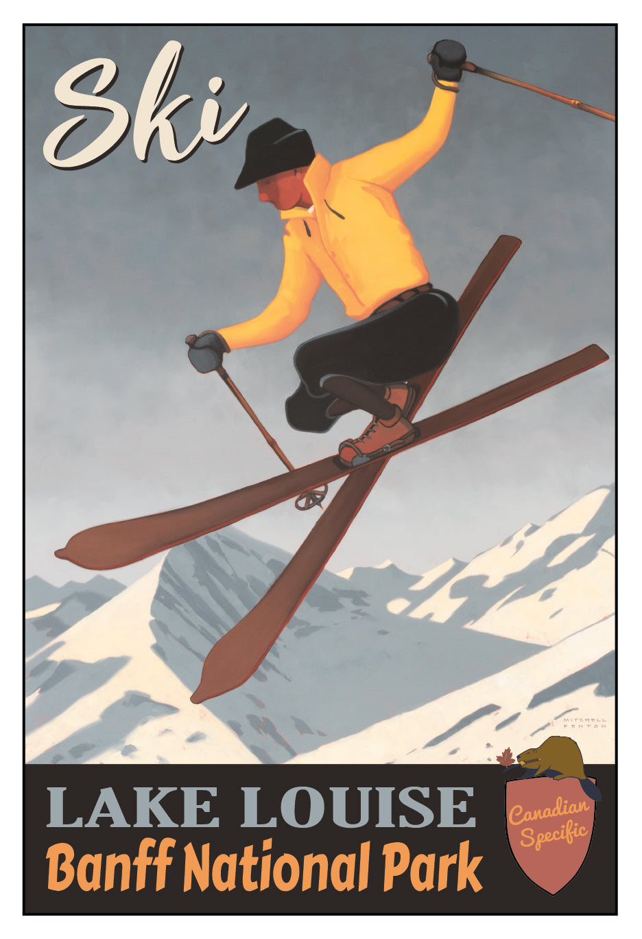 Ski Lake Louise - Banff National Park Poster