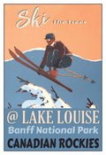 Ski The Trees - Lake Louise Poster