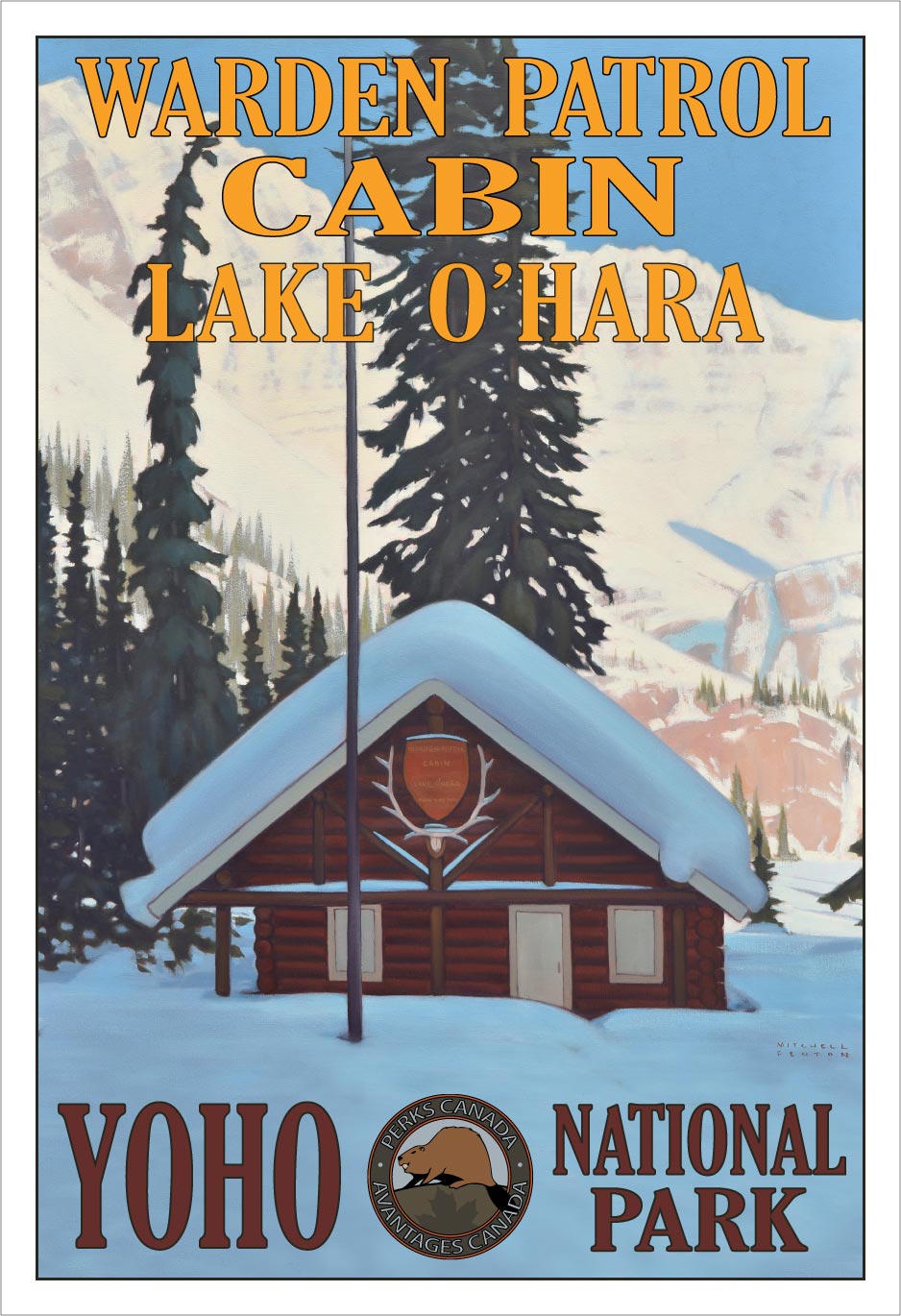 Warden Patrol Cabin - Lake O'Hara Poster